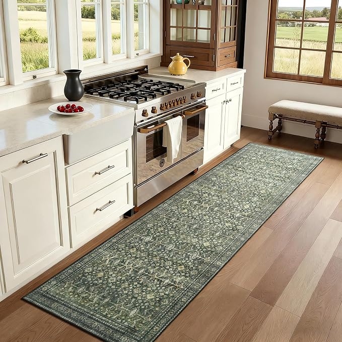Lofus 2x10 Area Rug for Hallways, Low Pile Soft Carpet Runner for Kitchen - Image 3