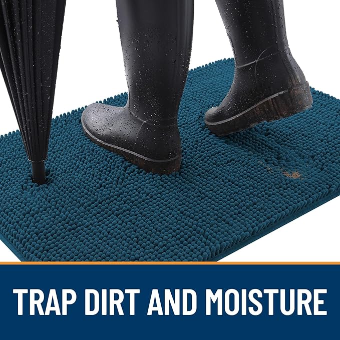 OLANLY Dog Door Mat for Muddy Paws 36x24, Absorbs Moisture and Dirt, Absorbent - Image 2