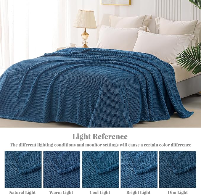 Whale Flotilla King Size Fuzzy Fleece Blanket - Image 9
