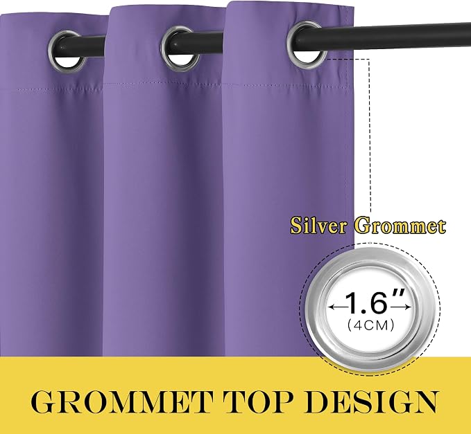 NICETOWN Room Darkening Short Curtain 54 inches Long - Image 5
