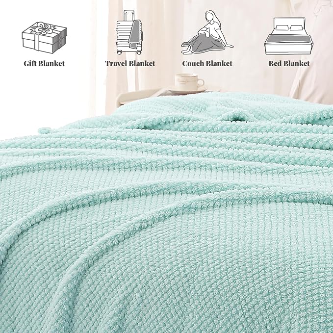Whale Flotilla King Size Fuzzy Fleece Blanket - Image 8