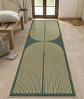 Lahome Enfys Modern Rainbow Easy Jute Kitchen Runner, 2x8 Indoor Outdoor Runner by Lahome
