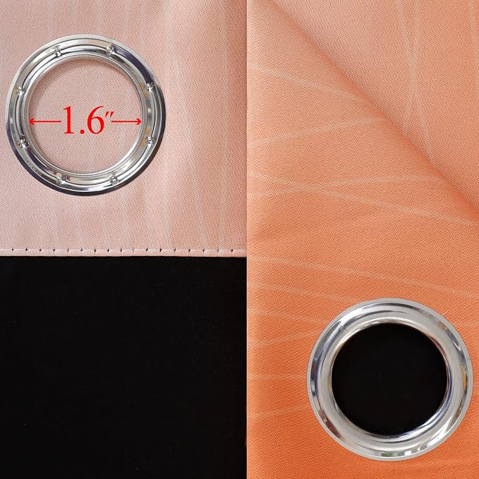 Ombre Orange and Blue Blackout Curtains 52Wx63L Inch Long | Gradient Curtains - Image 7