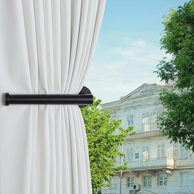 4pcs Curtain Holdbacks, Screw-in Curtain Tiebacks Curtain Tie Backs Curtain - Image 7