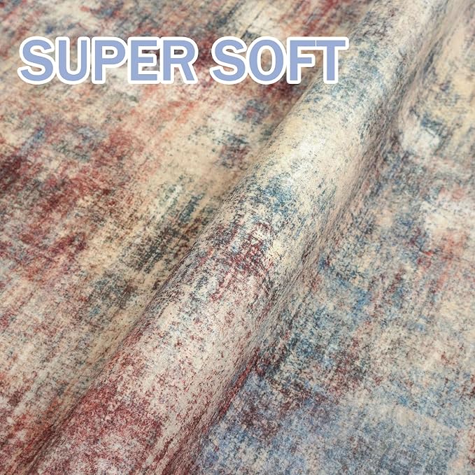 IOHOUZE Abstract Runner Rug 2x7 Ft Washable Runners - Image 6