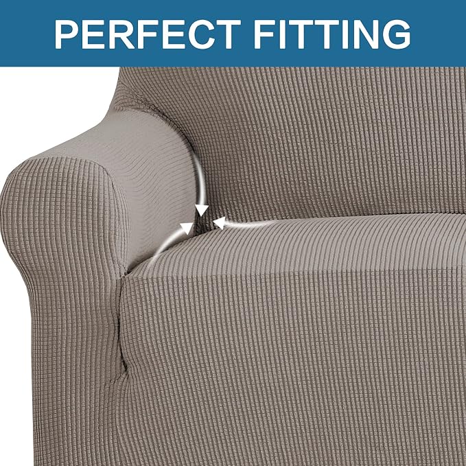H.VERSAILTEX Stretch Oversized Couch Cover 1 Piece Sofa Slipcovers - Image 5