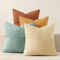 MIULEE Fall Boho Farmhouse Decorative Throw Pillow Covers 20x20 Inch 4 Packs by MIULEE
