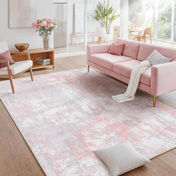 RELEANY Washable 7'x9' Abstract Area Rug - Image 2