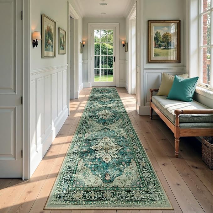 Area Rugs 2'6''x12' Runner Rug Non Slip Washable by RELEANY