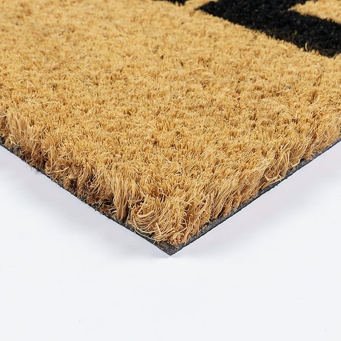 Gertmenian Disney Mickey Mouse Doormat Rug Retro Front Door Coir Mat Home Indoor Outdoor Entryway Carpet, 2-Pack 20x34, The Grinch Welcome/Merry Grinchmas