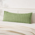 MIULEE Pack of 1 Spring Sage Green Long Body Lumbar Decorative Throw Pillow by MIULEE