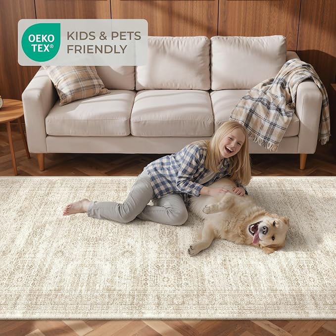 3x18 Runner Rug Non Slip, Washable Hallway Runner Rug, Living Room, Dining Room - Image 9