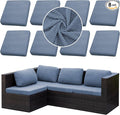 Outdoor Cushion Covers Set, Replacement by SUKAIKEQA
