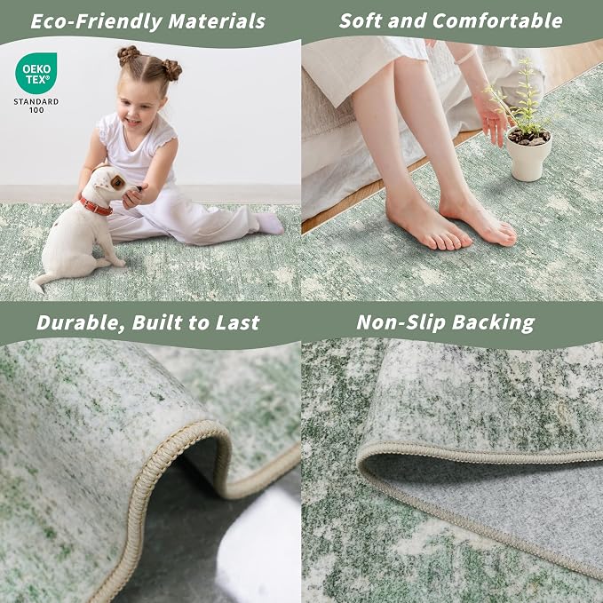 2x10 ft Washable Hallway Runner Rug – Non-Slip Long Carpet Runners - Image 5