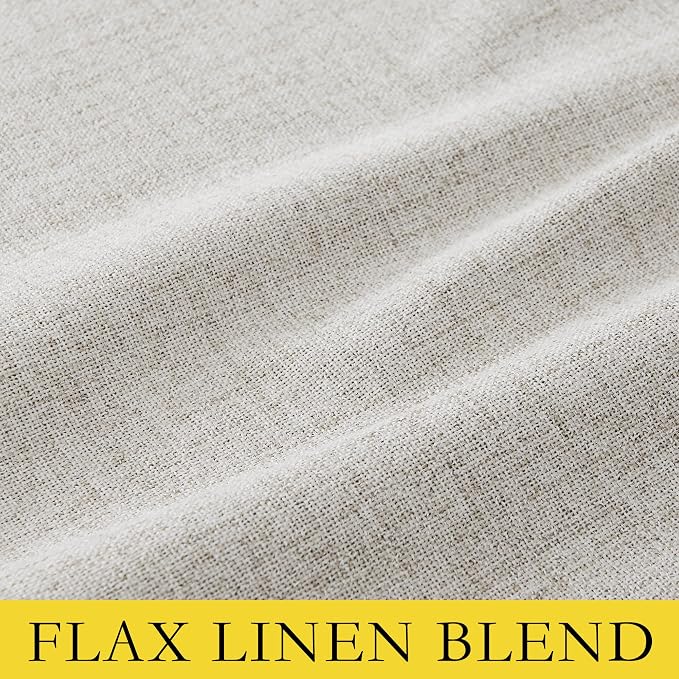 NICETOWN 100% Blackout Linen Curtains 90 inches Length - Image 9