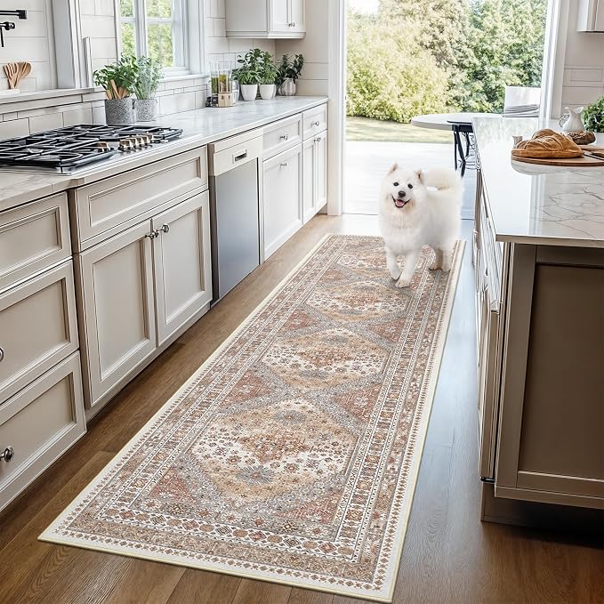 Runner Rug 2x10, Ultra-Thin Kitchen Rugs Non Slip Washable Rugs - Image 9
