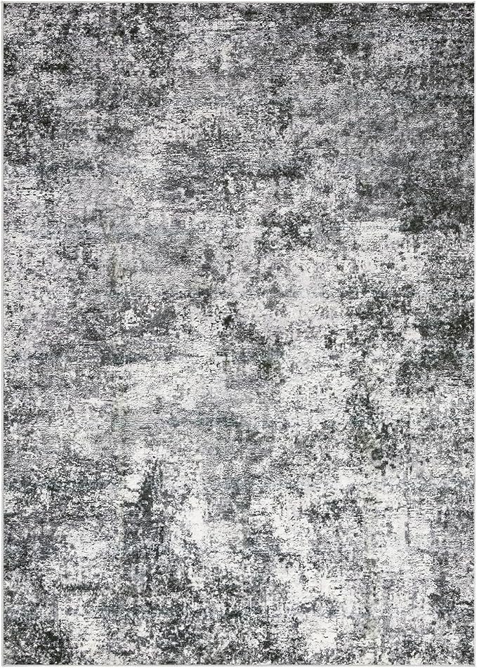DMOYEST Area Rug Living Room Rugs 9x12 Washable Abstract Grey Carpet | Neutral - Image 8
