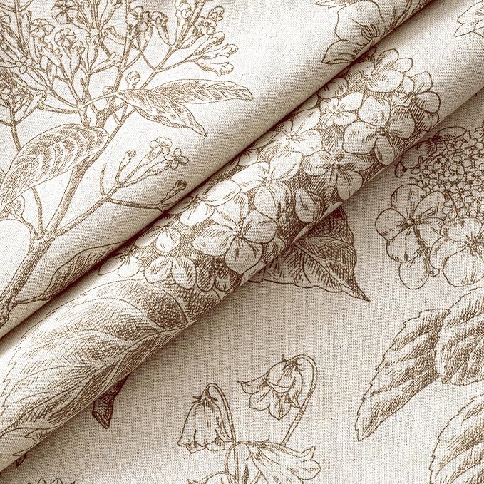 Set of 2 Decorative Floral Pillow Covers 18x18 Inch Light Brown | Neutral - Image 2