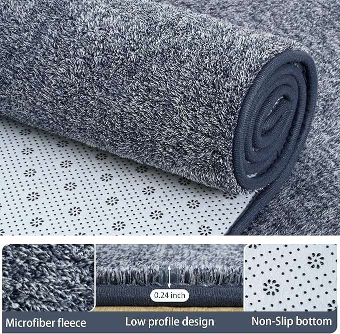 2x8 Runner Rug for Hallway, Long Runner Rugs Non Slip, Non Slip Backing Runners - Image 3