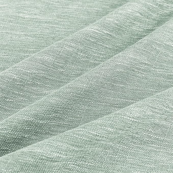 MYSKY HOME Semi Sheer Curtains for Bedroom, Kitchen Curtain Panels Cotton - Image 6