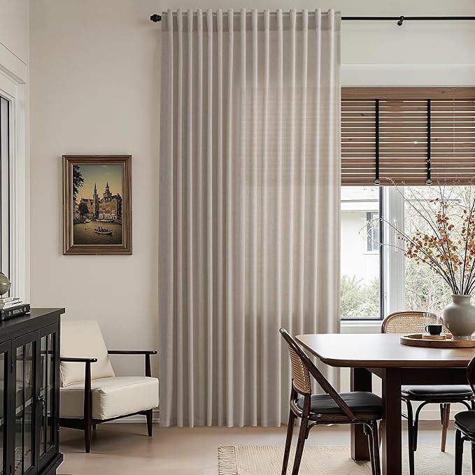 Nanspring Ecru Curtains 90 Inches Long - Image 8