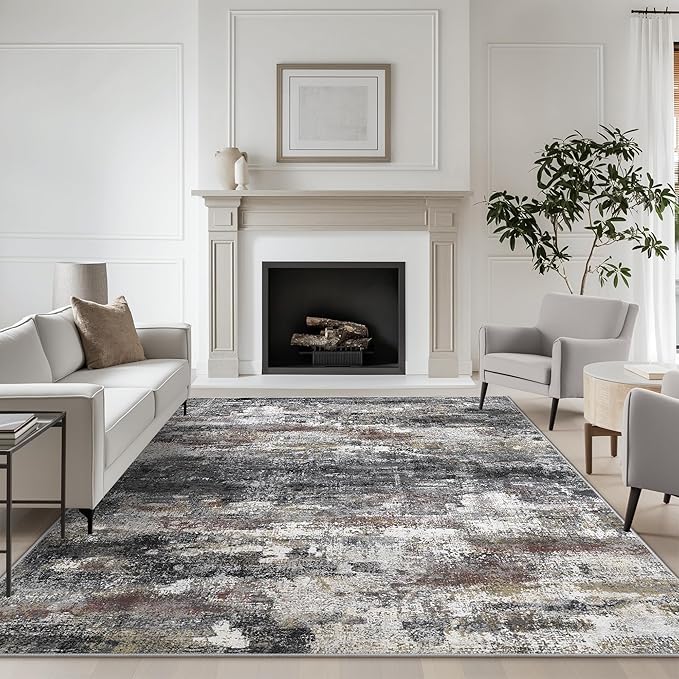 Area Rugs 5x7 for Living Room Bedroom, Modern Abstract Machine Washable Soft by BEIMO