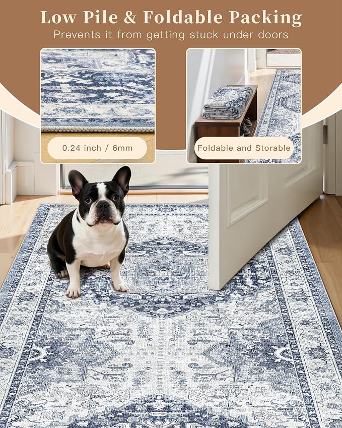 Madane Washable Runner Rugs 2x12 Long - Image 7