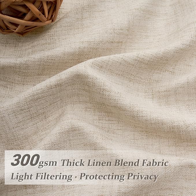 PleatedDrapes Light Filtering Curtains 100 Inches Long - Image 2