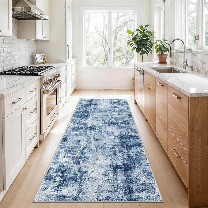 3x6 Washable Entryway Runner Rug: Non Slip Wide Hallway Runners Easy-to-Clean - Image 3