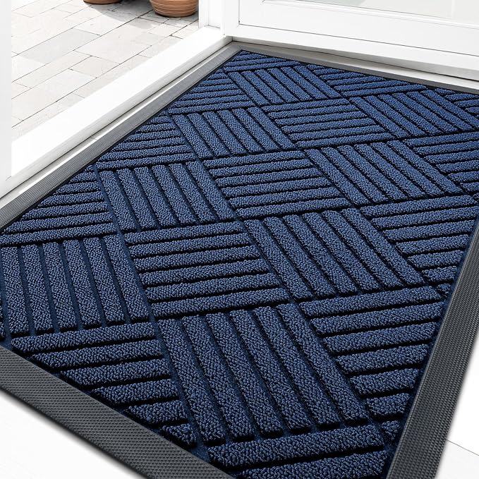 OLANLY Front Door Mat Outside Entrance, Waterproof Heavy-Duty Doormat | 29.5x17 by OLANLY