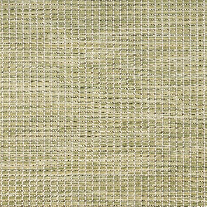 Nourison Home Positano Indoor/Outdoor Green 9' x 12' Area Rug, Easy Cleaning, Non Shedding, Bed Room, Living Room, Dining Room, Backyard, Deck, Patio (9x12)