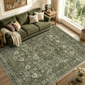 5x7 Ft Area Rugs for Living Room, Soft Non-Slip Machine Washable Rug, Vintage by Lo%CC%80utiRootHome