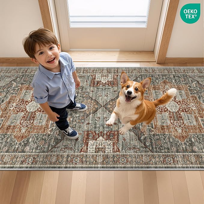 Runner Rug 2x10, Washable Rugs for Entryway Rug, Bathroom Bedroom - Image 8