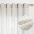 MYSKY HOME Kitchen Window Curtains Half Sheer Drapes 45 Inches Long, Boho by MYSKYHOME