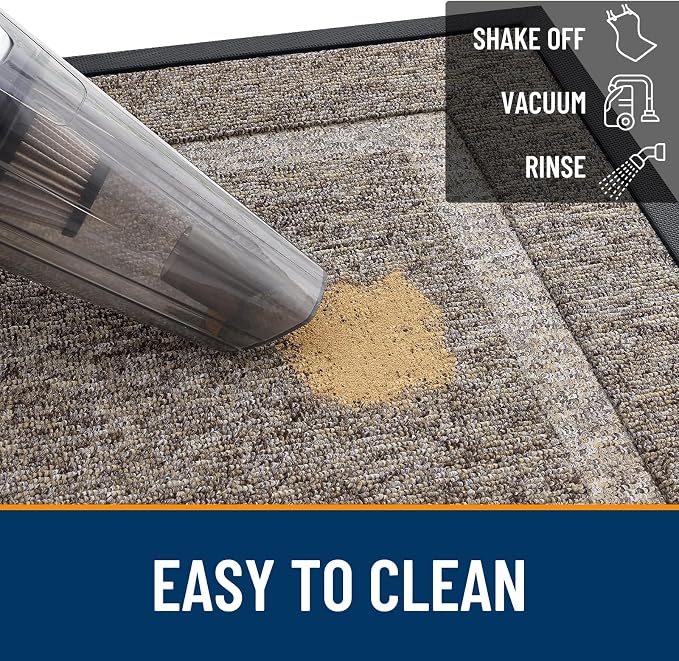 OLANLY Front Door Mat Outside 47x32, All-Season Heavy-Duty Rubber Doormat | - Image 5