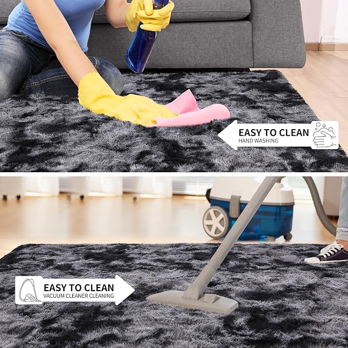 Tepook Fluffy Large Rugs for Living Room, 8x10 Area Rugs for Bedroom, Modern - Image 6