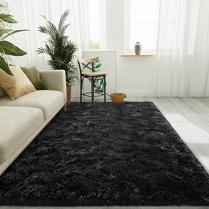 LOCHAS 4x6 Area Rugs Fluffy Living Room Carpets by LOCHAS