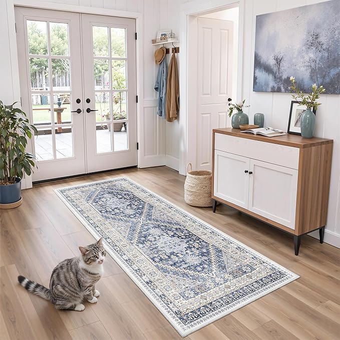 2x5 Rug Runners for Hallways Non Slip, Kitchen Rugs, Nursery Room, Soft Runner - Image 3