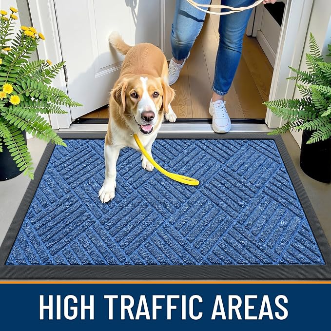 OLANLY Front Door Mat Outside Entrance 33x21, Waterproof Heavy-Duty Doormat | - Image 6