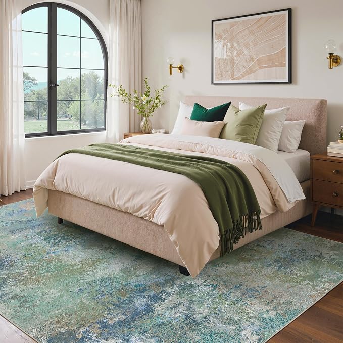 BEIMO Area Rugs 4x6 for Living Room Bedroom, Modern Abstract Machine Washable - Image 5