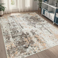 5x7 Area Rugs for Living Room Washable Bedroom Dining Room Brown Beige | Modern by Aelenmu