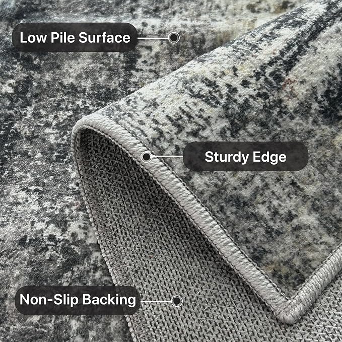 Runner Rug for Hallway Kitchen 2x6 Machine Washable Runners Rug for Entryway - Image 8