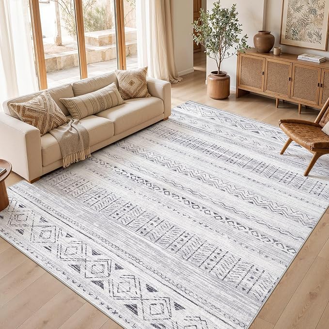 cotiled Boho 12x15 Area Rug for Living Room: Large Moroccan Washable Rug | by COTILED