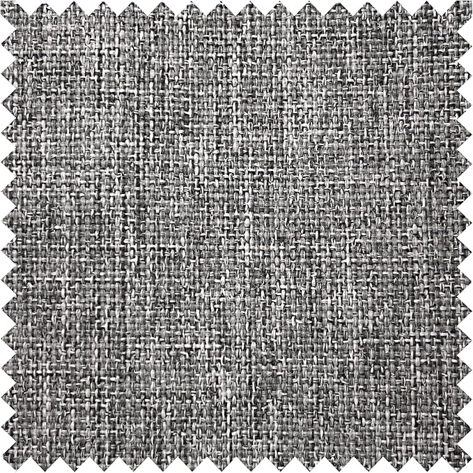 Macochico Pinch Pleated Blackout Curtains 102 Inches Long 100% Blackout Natural Linen Drapes for Bedroom Living Room Windows Farmhouse Burlap Curtains with Tieback 52”Wx102”L Mid Grey 1 Panel