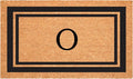 Calloway Mills 152961830O Black Border 18" x 30" Monogram Doormat by Callowaymills