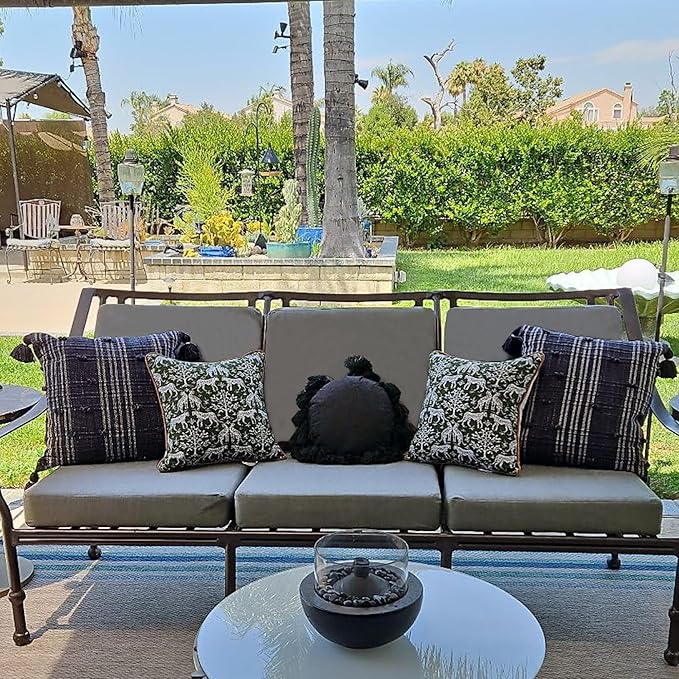 Sqodok Outdoor Cushion Covers 24x22 inch, Wicker Chair - Image 3