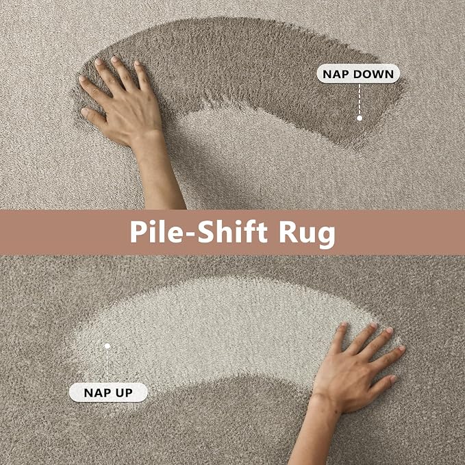 FinRèc 4x6 Washable Area Rugs for Bedroom Living Room, Low Pile Thin Rug Solid - Image 8