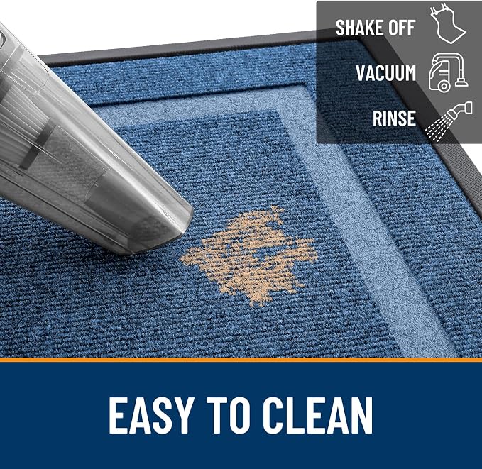 OLANLY Front Door Mat Outside 47x32, All-Season Heavy-Duty Rubber Doormat | - Image 6