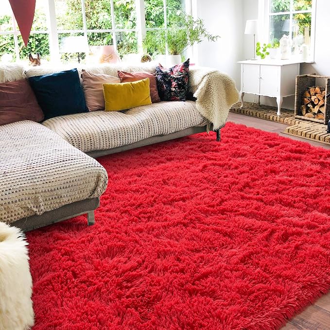 Rugs for Living Room 5x7, Soft Shaggy Modern Shag Area Rug for Bedroom - Image 2