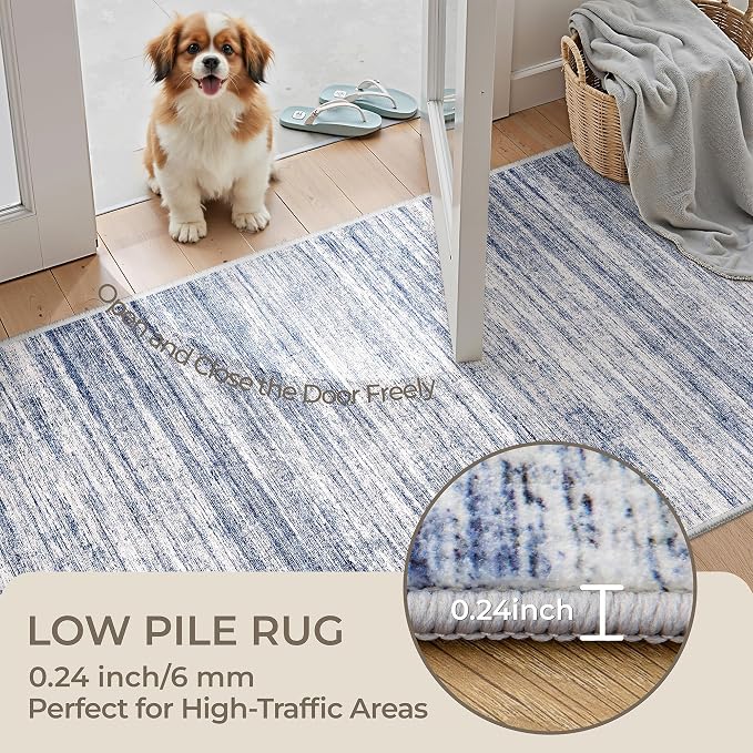 2x10 Runner Rug Non Slip, Washable Hallway Runner Rug, Laundry Room, Soft - Image 6